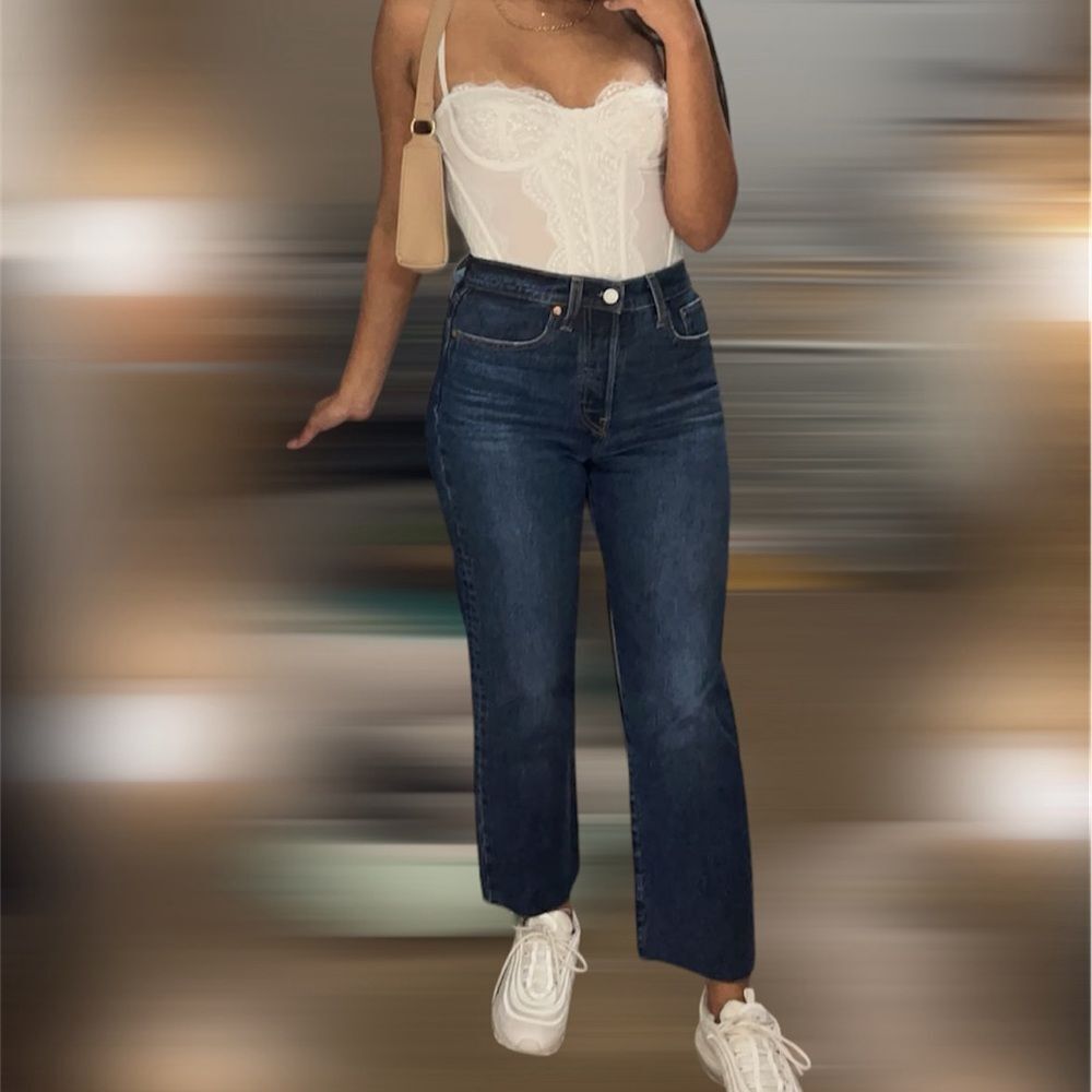 Levi wedgie straight jeans